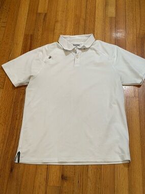 Rhone Polo Shirt Men's Lightweight Performance Comfort Short Sleeve White M